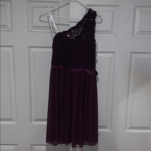 Purple Halter dress! Lace on top, super pretty!!